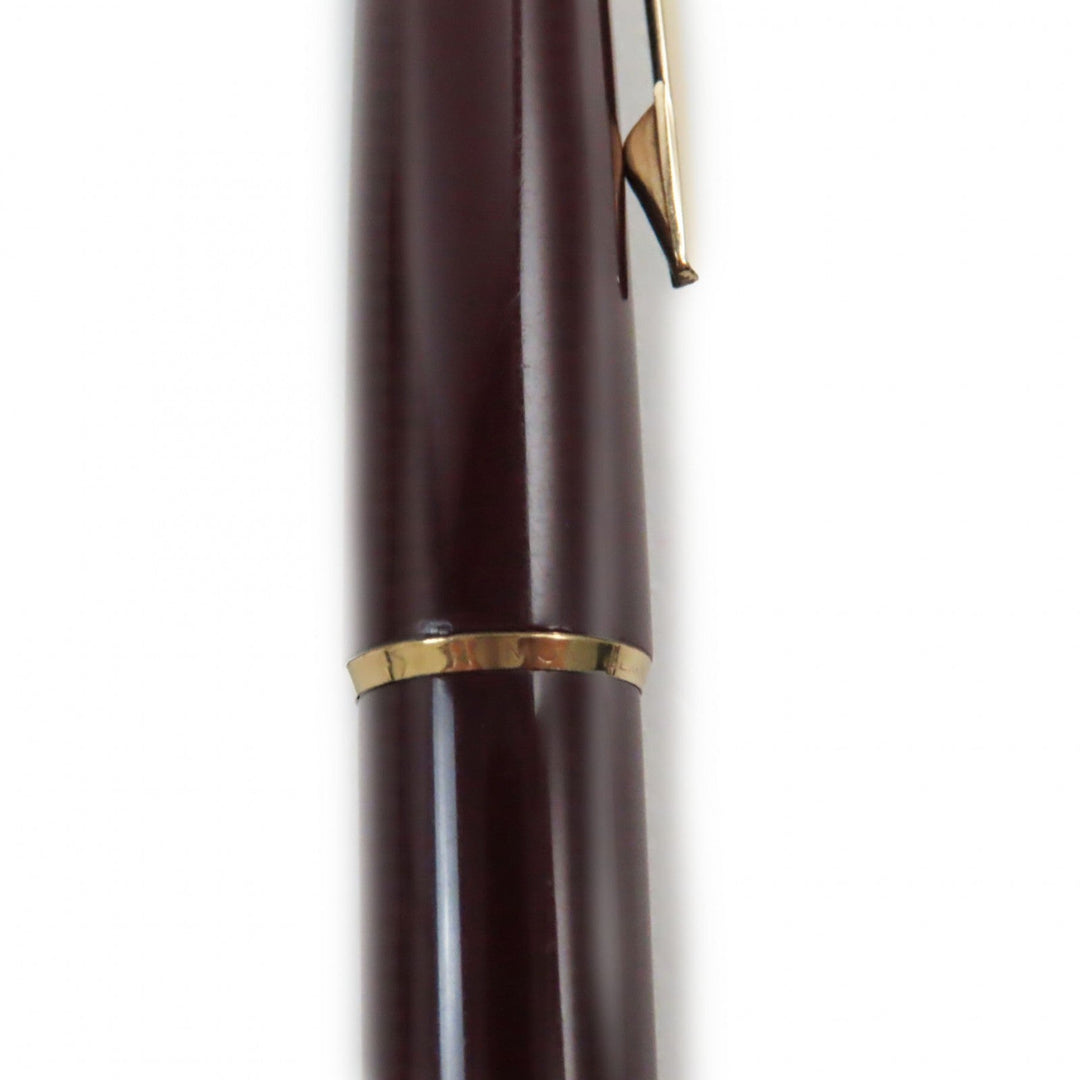 MONTBLANC fountain pen Main: Resin Nib: K14 Bordeaux Gold No.320 mens Used Authentic