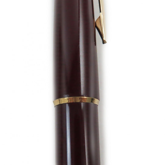 MONTBLANC fountain pen Main: Resin Nib: K14 Bordeaux Gold No.320 mens Used Authentic