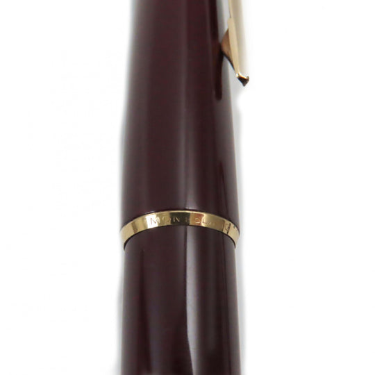MONTBLANC fountain pen Main: Resin Nib: K14 Bordeaux Gold No.320 mens Used Authentic