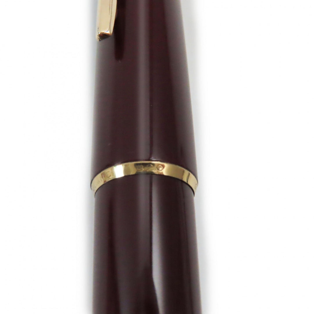 MONTBLANC fountain pen Main: Resin Nib: K14 Bordeaux Gold No.320 mens Used Authentic