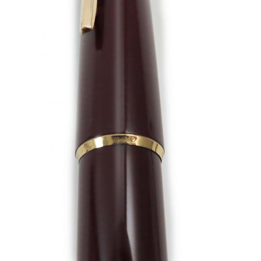 MONTBLANC fountain pen Main: Resin Nib: K14 Bordeaux Gold No.320 mens Used Authentic
