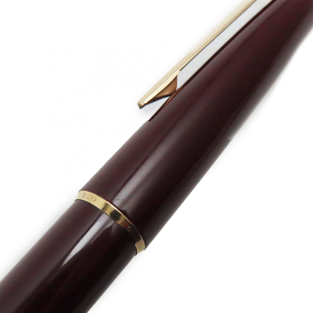 MONTBLANC fountain pen Main: Resin Nib: K14 Bordeaux Gold No.320 mens Used Authentic