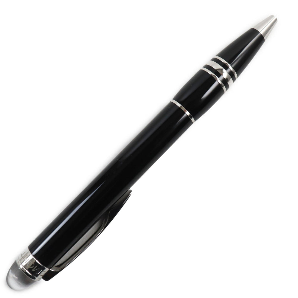MONTBLANC Ballpoint pen Precious resin Black Silver Starwalker mens Used Authentic