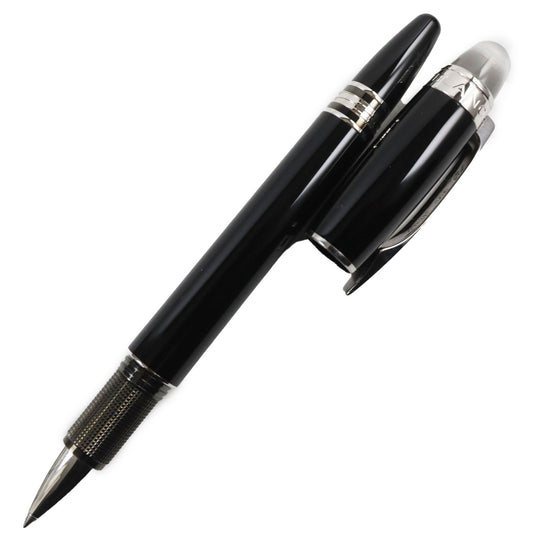 MONTBLANC Ballpoint pen 35754 Precious resin Black Silver Starwalker mens(Unisex) Used Authentic