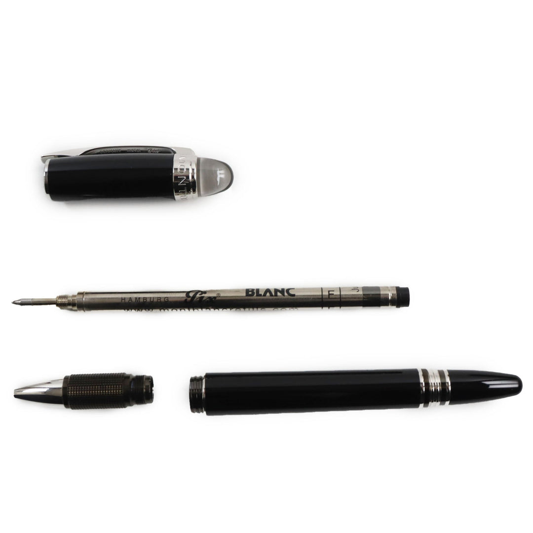 MONTBLANC Ballpoint pen 35754 Precious resin Black Silver Starwalker mens(Unisex) Used Authentic