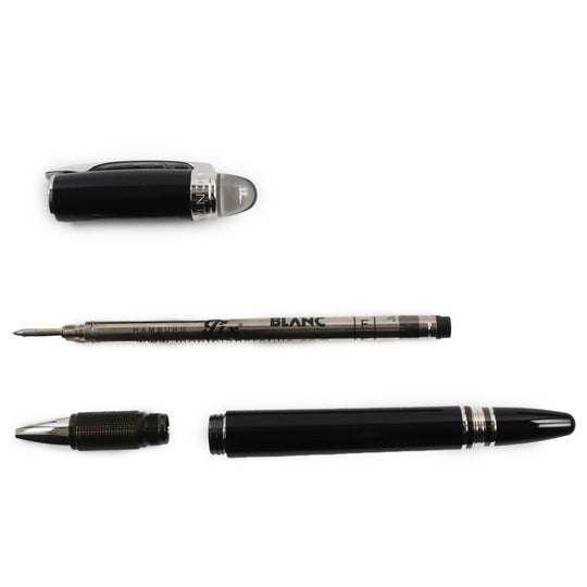MONTBLANC Ballpoint pen 35754 Precious resin Black Silver Starwalker mens(Unisex) Used Authentic