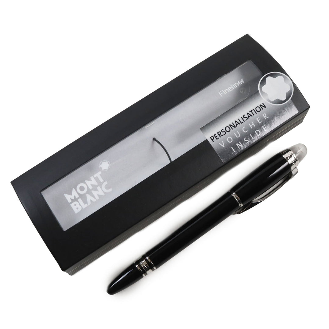MONTBLANC Ballpoint pen 35754 Precious resin Black Silver Starwalker mens(Unisex) Used Authentic