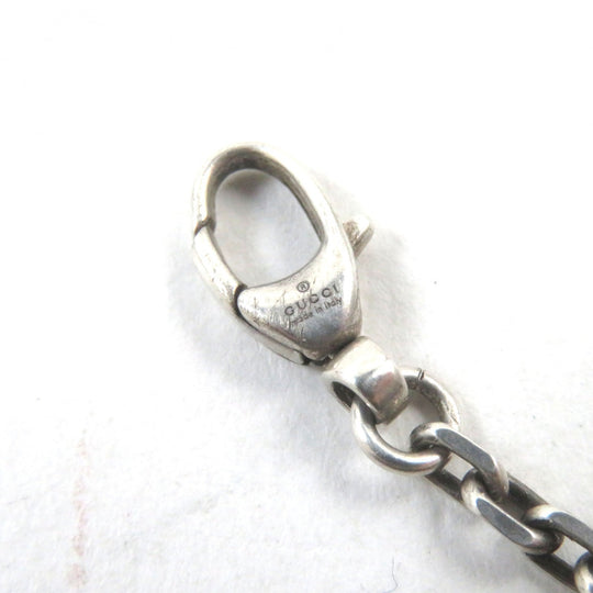 GUCCI bracelet 627749 Main�FAG925 Silver mens 18 Used Authentic