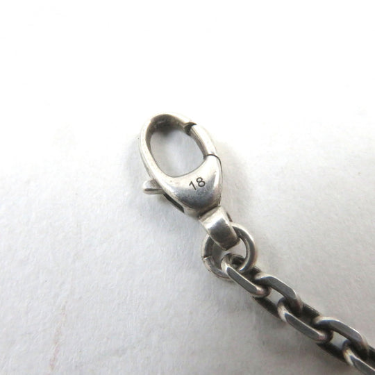 GUCCI bracelet 627749 Main�FAG925 Silver mens 18 Used Authentic