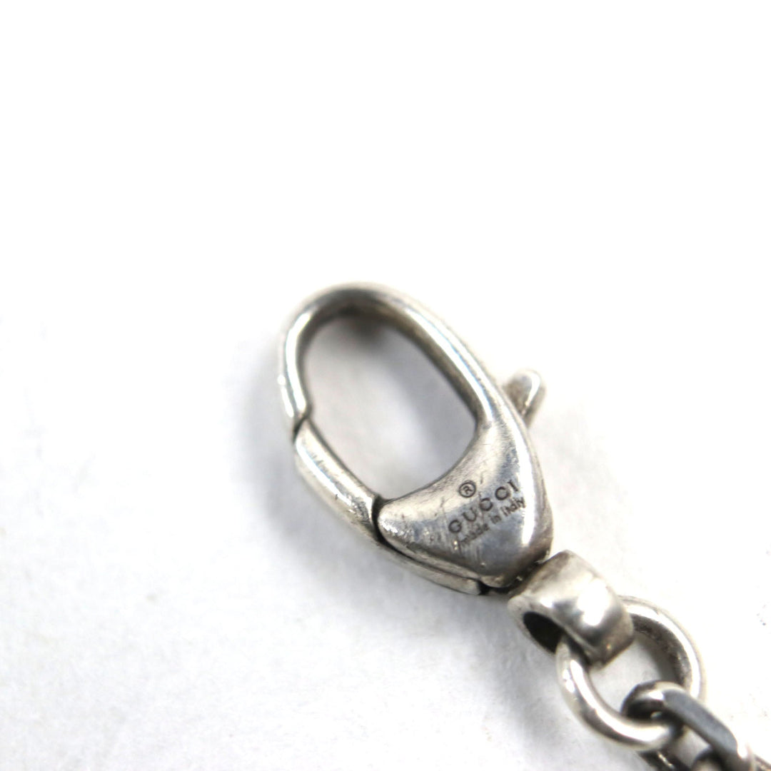 GUCCI bracelet 627749 Main�FAG925 Silver mens 18 Used Authentic