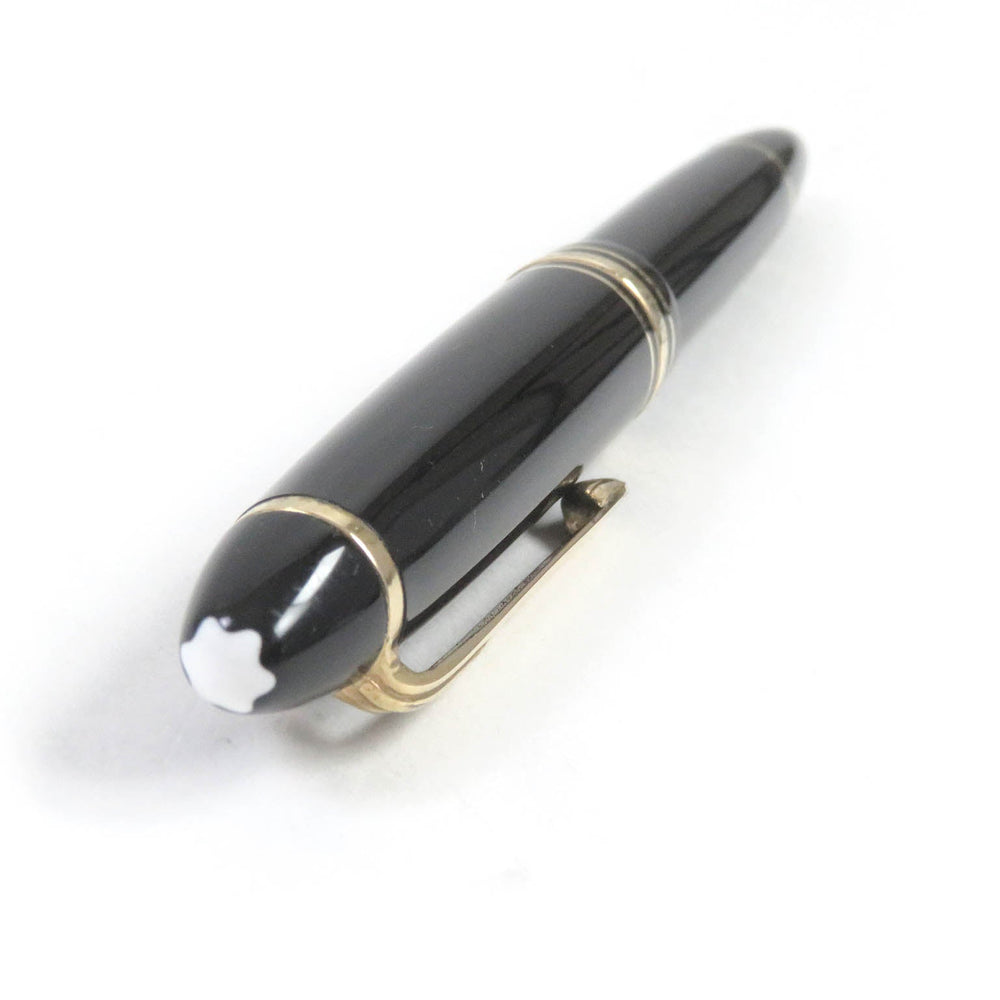 MONTBLANC fountain pen Main: Resin Nib: 14C Black gold mens Used Authentic