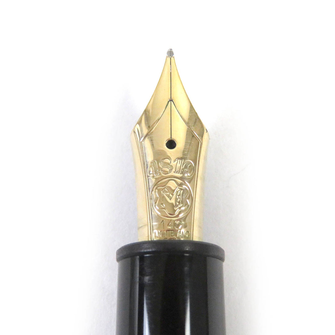 MONTBLANC fountain pen Main: Resin Nib: 14C Black gold mens Used Authentic