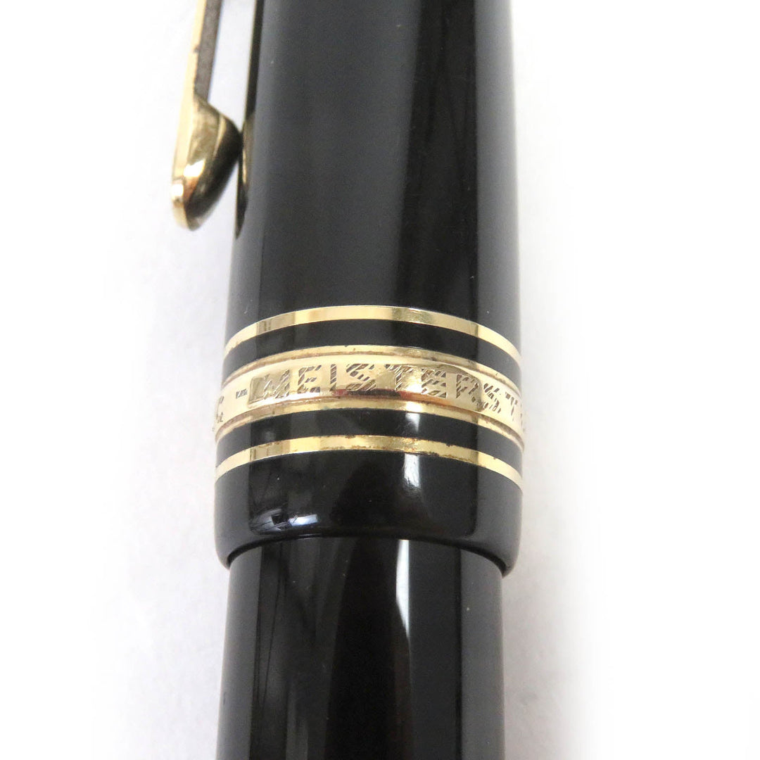 MONTBLANC fountain pen Main: Resin Nib: 14C Black gold mens Used Authentic