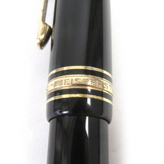 MONTBLANC fountain pen Main: Resin Nib: 14C Black gold mens Used Authentic