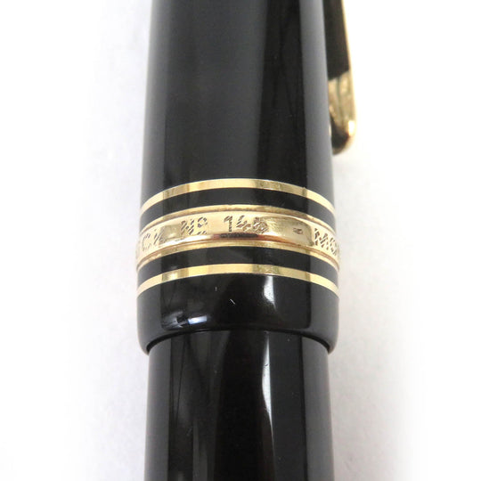 MONTBLANC fountain pen Main: Resin Nib: 14C Black gold mens Used Authentic