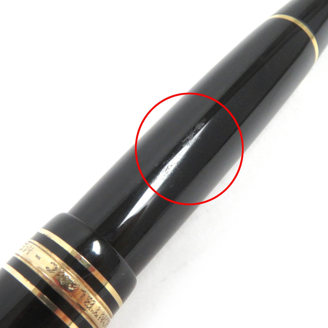 MONTBLANC fountain pen Main: Resin Nib: 14C Black gold mens Used Authentic