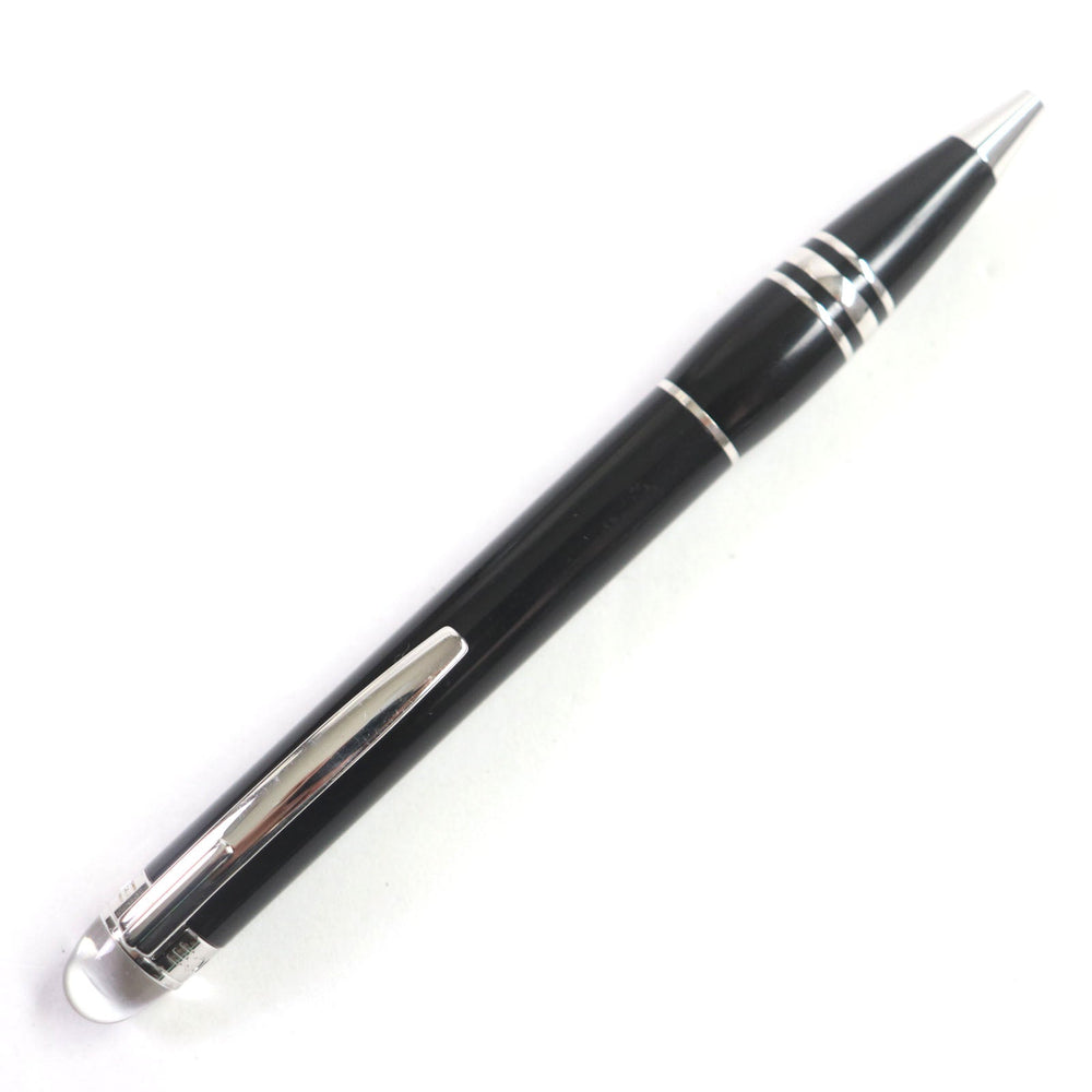 MONTBLANC Ballpoint pen Ruthenium plating, resin Black Silver Starwalker mens Used Authentic