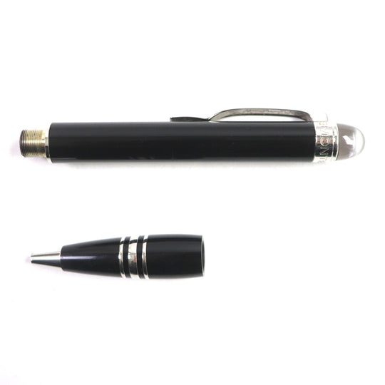 MONTBLANC Ballpoint pen Ruthenium plating, resin Black Silver Starwalker mens Used Authentic