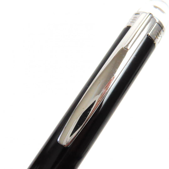 MONTBLANC Ballpoint pen Ruthenium plating, resin Black Silver Starwalker mens Used Authentic