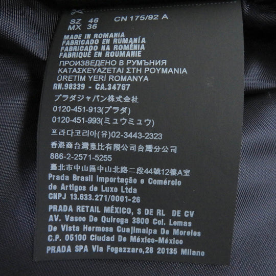 PRADA Blouson DNA404 Outer: 100% polyamide (nylon), Lining: 100% rayon Navy mens 46 Used Authentic