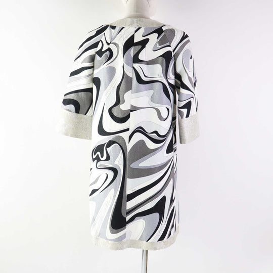 Emilio Pucci coat Outer: 65% linen, Outer: 35% cotton, Part: 55% acetate, Part: 31% silk, Part: 14% polyester, Lining: 55% acetate, 45% rayon Multi Women 38 Used Authentic