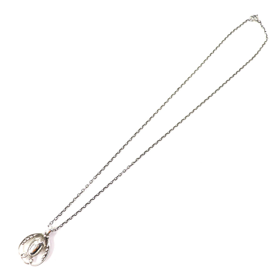 Georg Jensen Necklace 1990 Main�FSV925 Silver Women Used Authentic