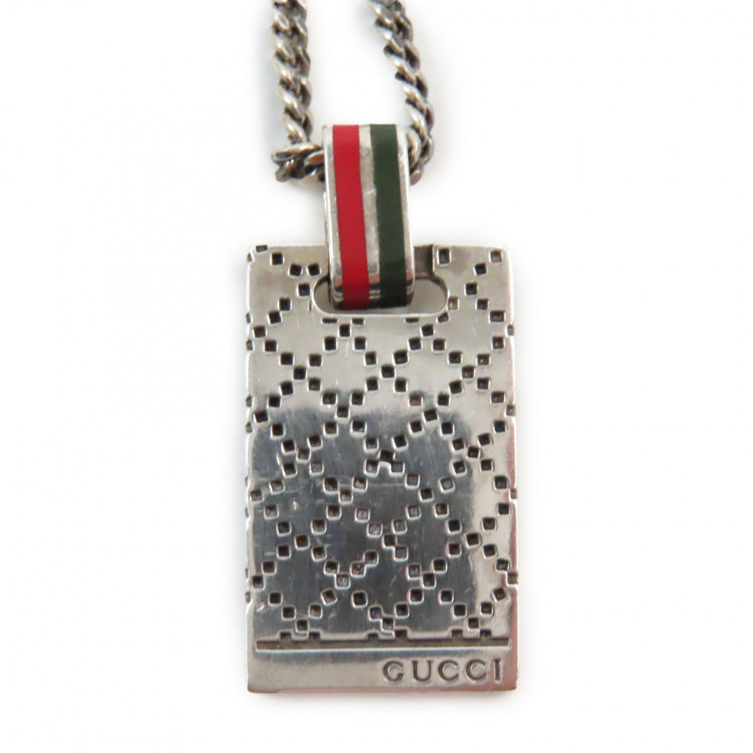 GUCCI Necklace 310481 Main�FAG925 Silver mens Used Authentic