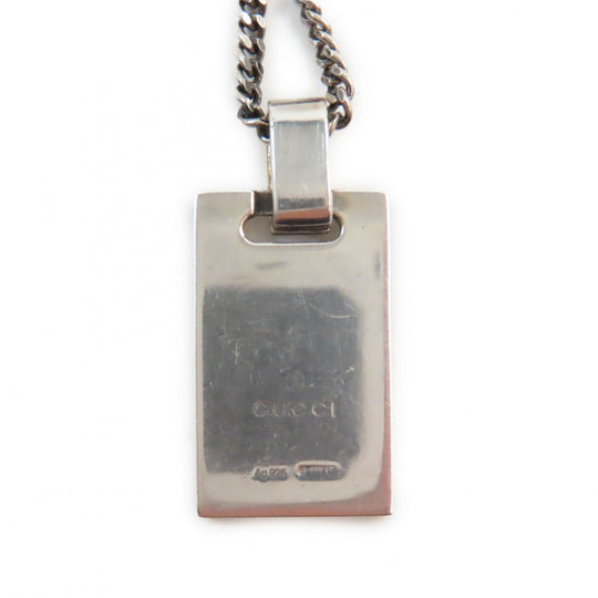 GUCCI Necklace 310481 Main�FAG925 Silver mens Used Authentic