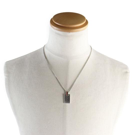 GUCCI Necklace 310481 Main�FAG925 Silver mens Used Authentic