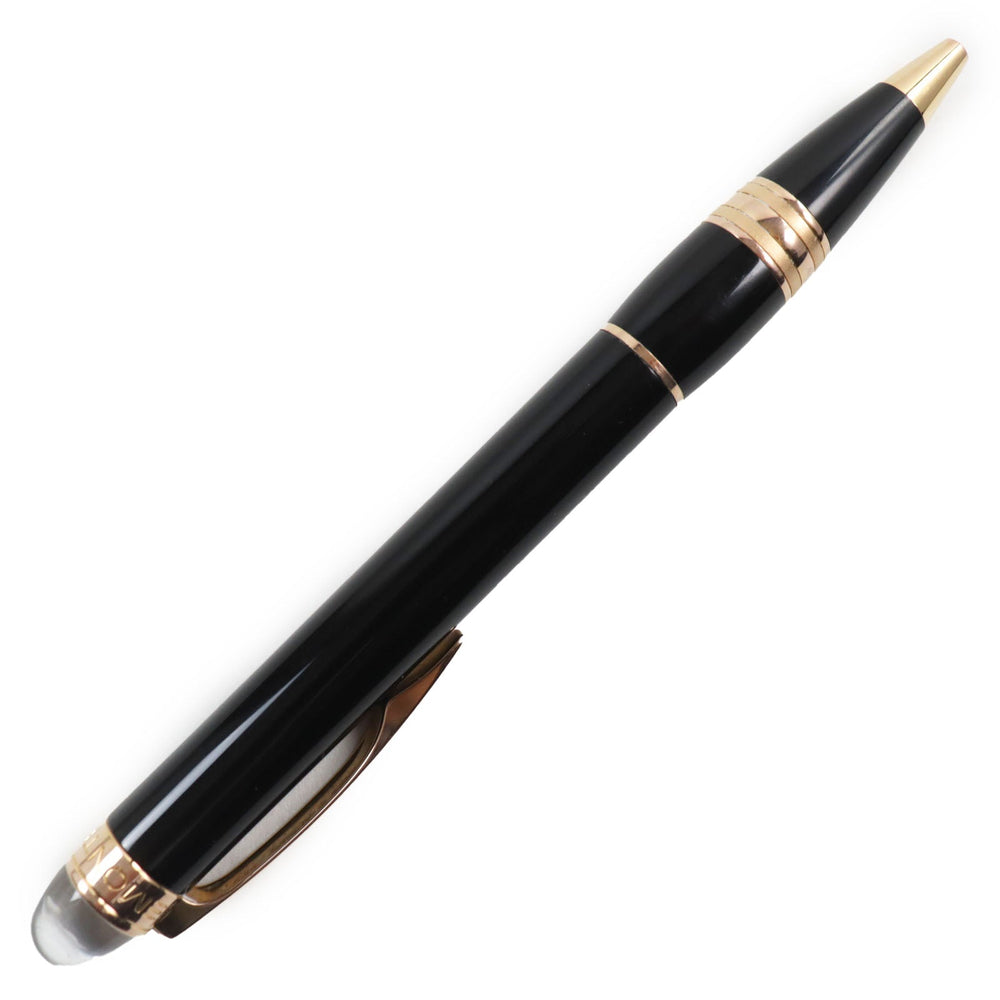 MONTBLANC Ballpoint pen Ruthenium plating, resin black Starwalker mens Used Authentic
