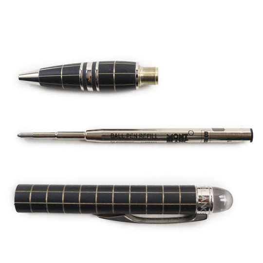 MONTBLANC Ballpoint pen Main: Metal rubber Black Silver Starwalker mens Used Authentic