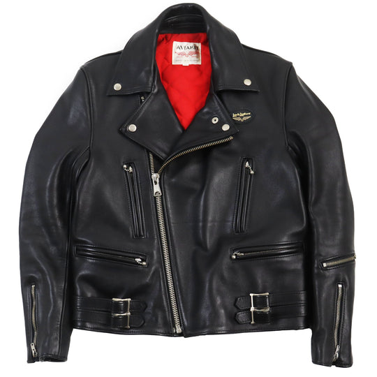 Lewis Leathers Riders jacket Outer: Leather, Lining: 100% Cotton black LIGHTNING mens 36 Used Authentic