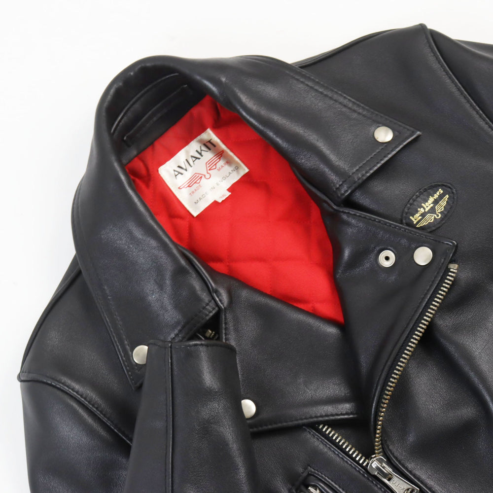 Lewis Leathers Riders jacket Outer: Leather, Lining: 100% Cotton black LIGHTNING mens 36 Used Authentic