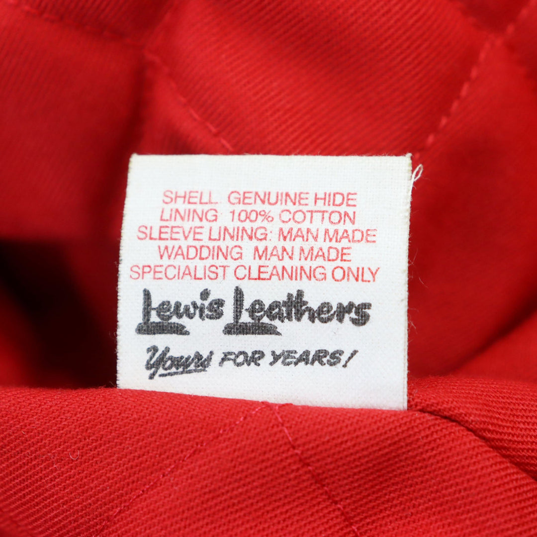 Lewis Leathers Riders jacket Outer: Leather, Lining: 100% Cotton black LIGHTNING mens 36 Used Authentic