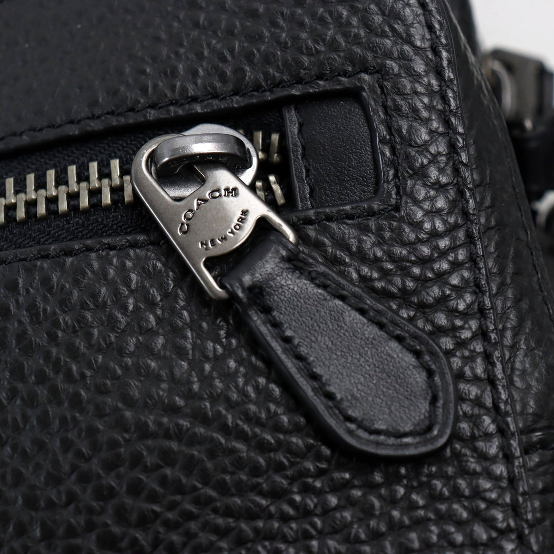 COACH Shoulder Bag 91484 Main: Leather black mens Used Authentic