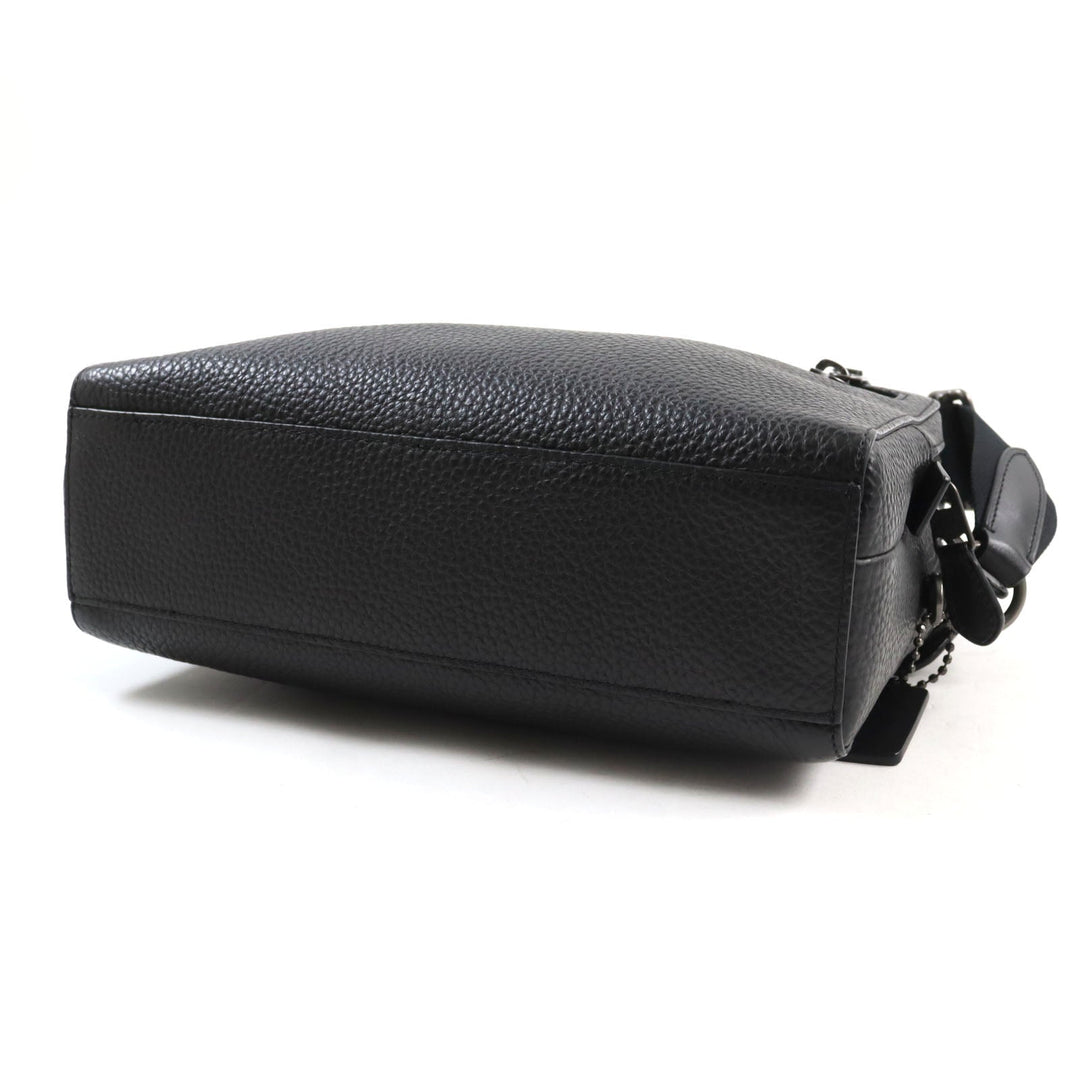 COACH Shoulder Bag 91484 Main: Leather black mens Used Authentic