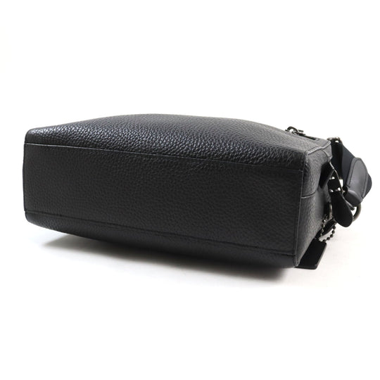 COACH Shoulder Bag 91484 Main: Leather black mens Used Authentic