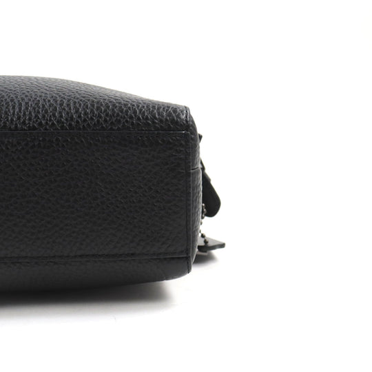 COACH Shoulder Bag 91484 Main: Leather black mens Used Authentic