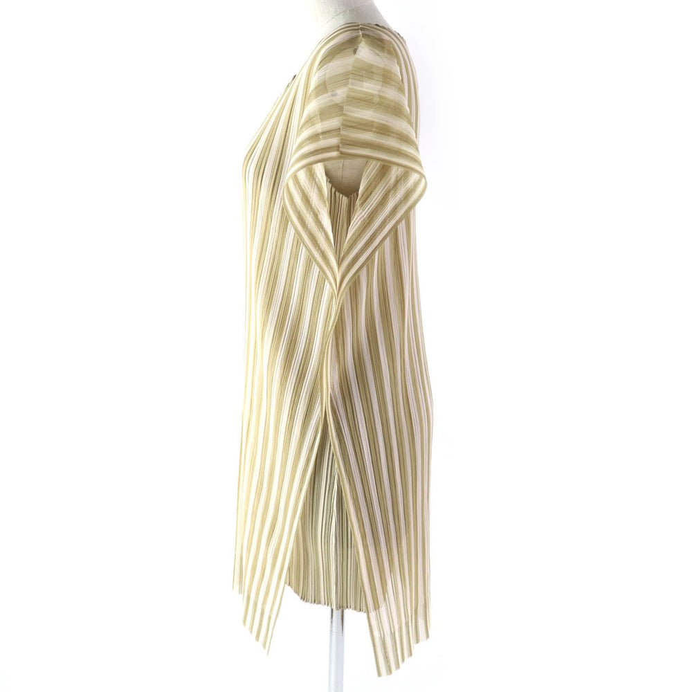 PLEATS PLEASE one piece PP41-JT677 Main: 100% polyester Beige White type Women 4 Used Authentic