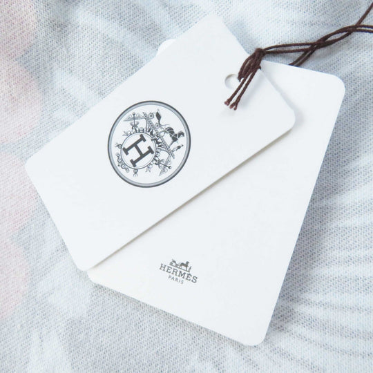 HERMES one piece 3E0551D1 Outer: 98% cotton, Outer: 2% polyurethane, Lining: 64% cotton, Lining: 33% rayon, Lining: 3% polyurethane, Leather part: cowhide Multi Wild Print Denim Women 36 Used Authentic