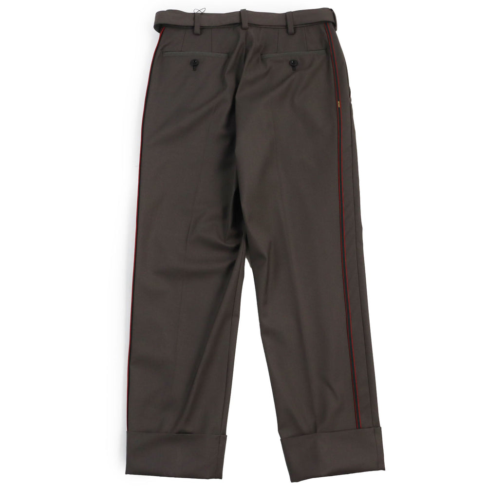 Sacai Pants 23-03034M Outer: 100% wool, Lining: 100% polyester, Lining: Cupra, Lining: Cotton Brown Suiting Pants mens 1 Used Authentic