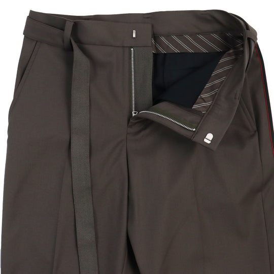 Sacai Pants 23-03034M Outer: 100% wool, Lining: 100% polyester, Lining: Cupra, Lining: Cotton Brown Suiting Pants mens 1 Used Authentic