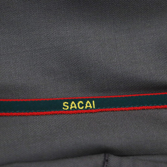 Sacai Pants 23-03034M Outer: 100% wool, Lining: 100% polyester, Lining: Cupra, Lining: Cotton Brown Suiting Pants mens 1 Used Authentic