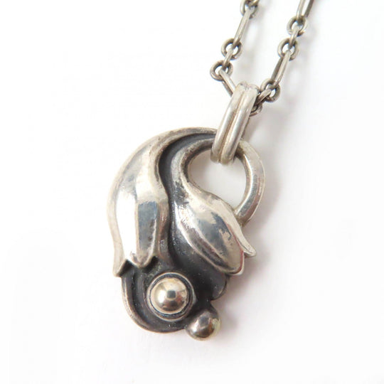 Georg Jensen Necklace Main�FSV925 Silver 1999 Year Necklace Women Used Authentic