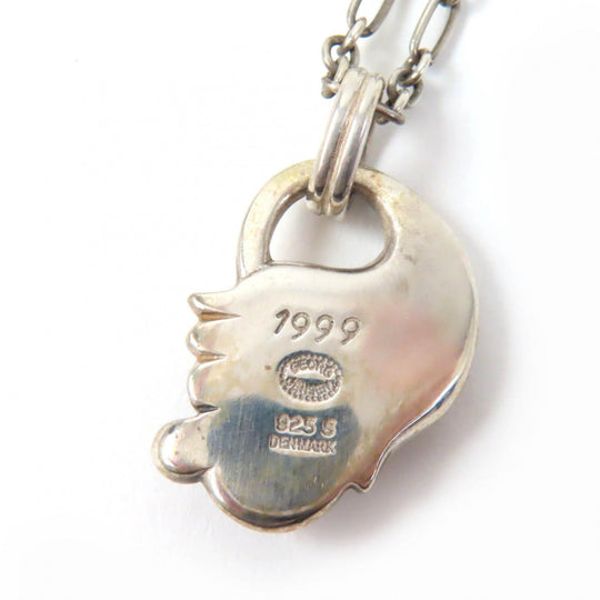 Georg Jensen Necklace Main�FSV925 Silver 1999 Year Necklace Women Used Authentic