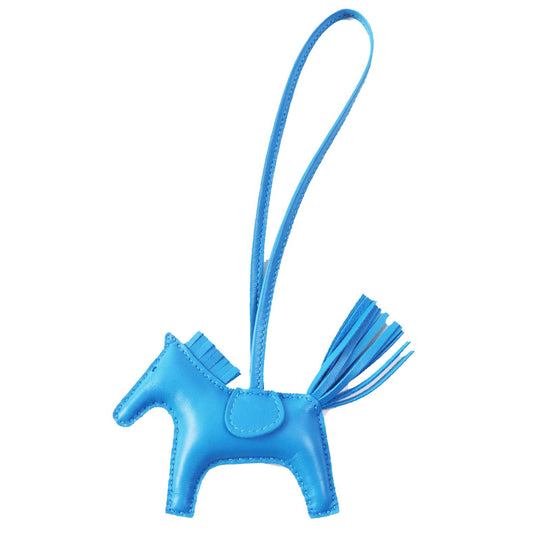 HERMES Bag charm Anyo Miro Blue Zanzibar Rodeo Charm PM Women Used Authentic