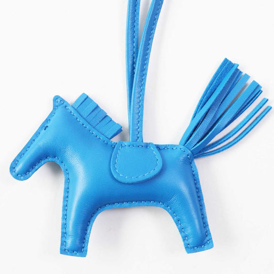 HERMES Bag charm Anyo Miro Blue Zanzibar Rodeo Charm PM Women Used Authentic