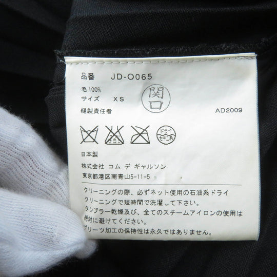 JUNYA WATANABE COMME des GARCONS one piece JD-0065 Main: 100% wool black Women XS Used Authentic