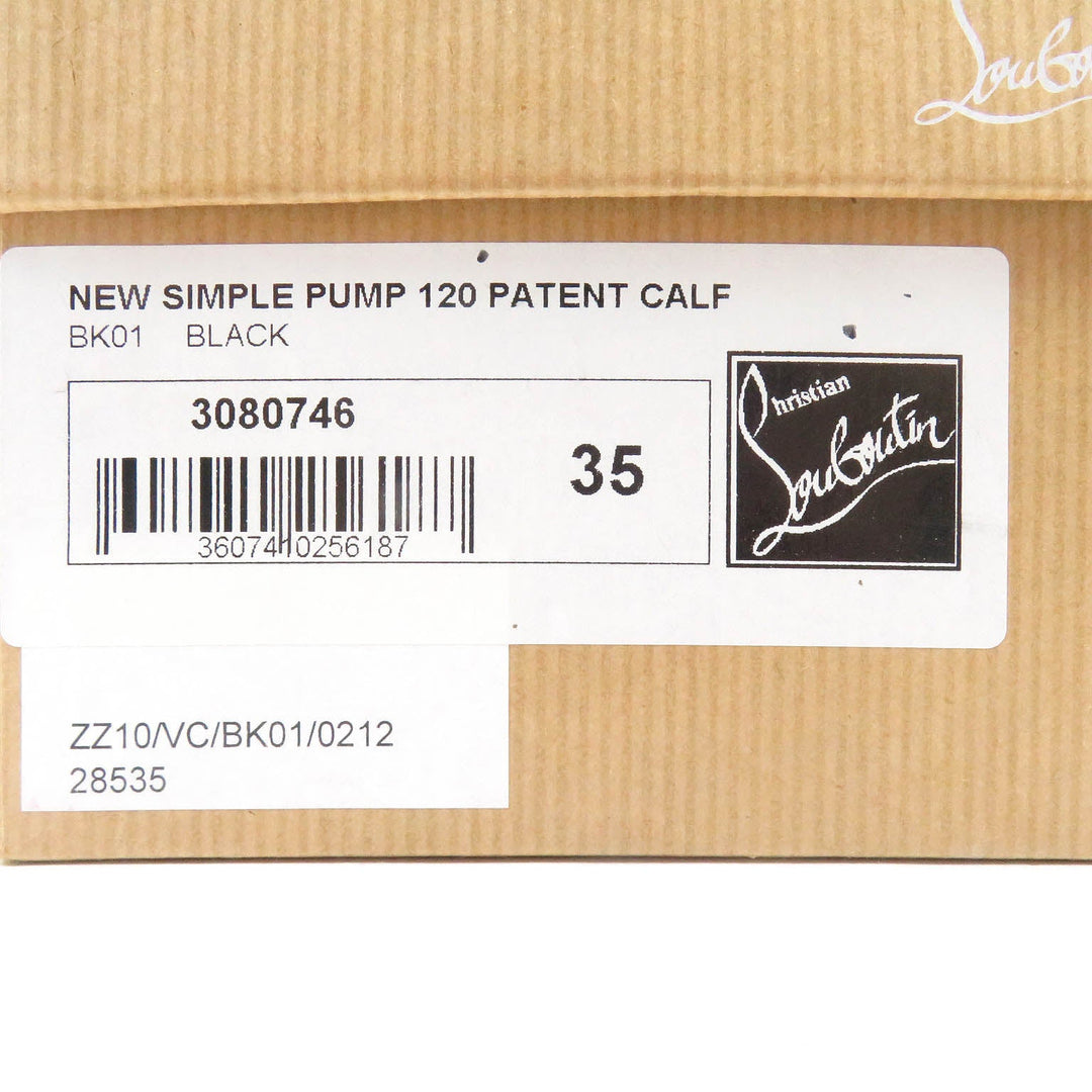 Christian Louboutin pumps Main: Patent black NEW SIMPLE PUMP 120 Women 35 Used Authentic