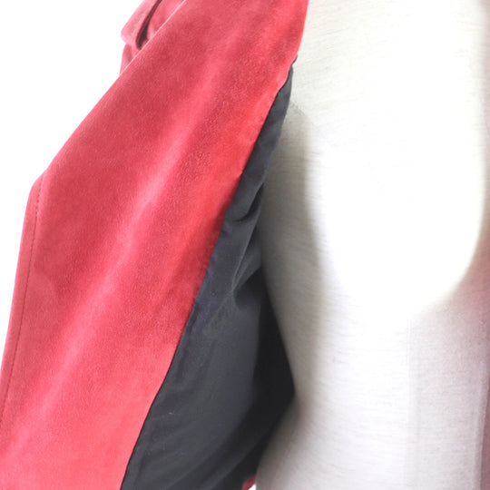 LOEWE Riders jacket D1268178CH Outer: Leather, Lining: 100% Cotton, Sleeve Lining: 53% Rayon, Sleeve Lining: 47% Cupra Red Women 36 Used Authentic